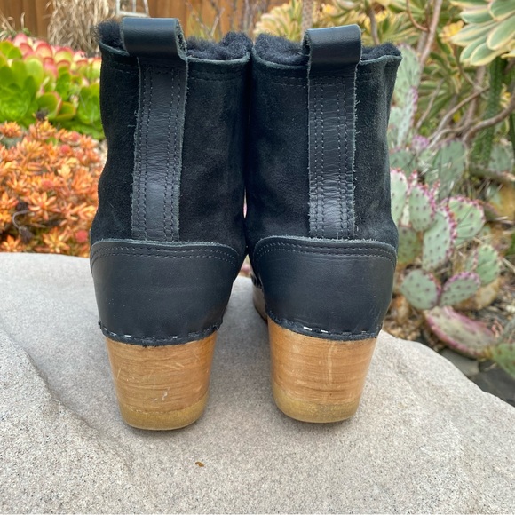 No.6 Pull On Shearling Mid Heel Boots - Picture 9 of 12